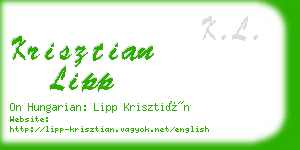 krisztian lipp business card